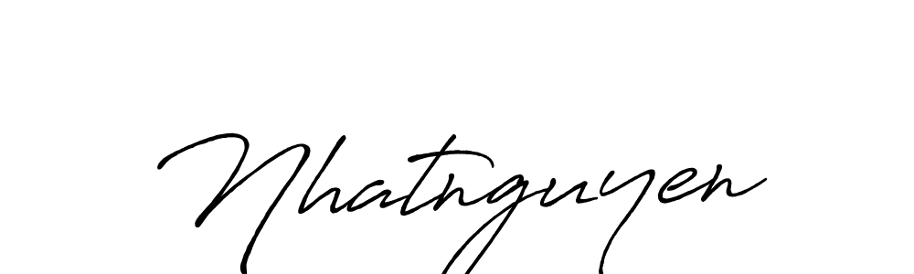 Design your own signature with our free online signature maker. With this signature software, you can create a handwritten (Antro_Vectra_Bolder) signature for name Nhatnguyen. Nhatnguyen signature style 7 images and pictures png