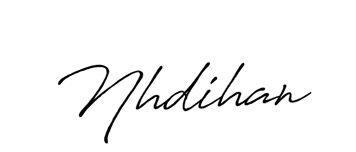 Create a beautiful signature design for name Nhdihan. With this signature (Antro_Vectra_Bolder) fonts, you can make a handwritten signature for free. Nhdihan signature style 7 images and pictures png