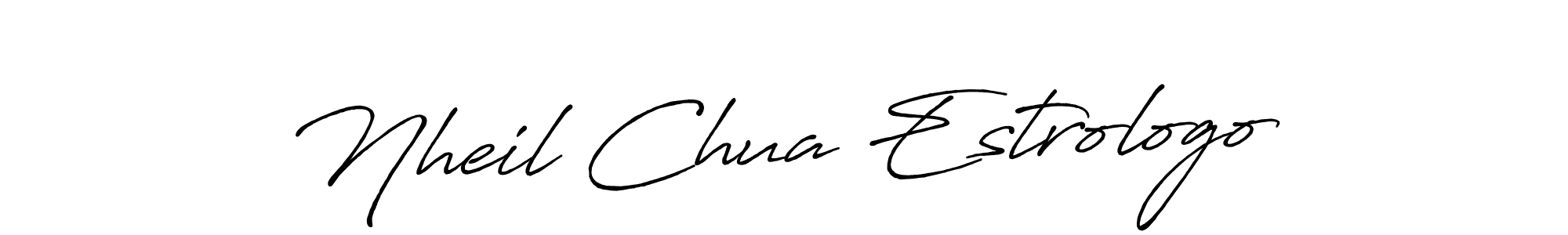 Nheil Chua Estrologo stylish signature style. Best Handwritten Sign (Antro_Vectra_Bolder) for my name. Handwritten Signature Collection Ideas for my name Nheil Chua Estrologo. Nheil Chua Estrologo signature style 7 images and pictures png
