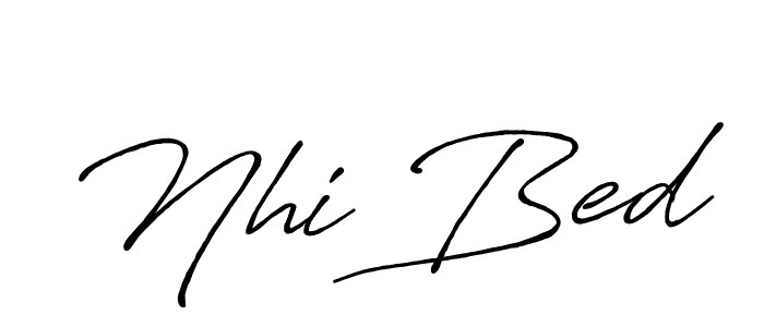 See photos of Nhi Bed official signature by Spectra . Check more albums & portfolios. Read reviews & check more about Antro_Vectra_Bolder font. Nhi Bed signature style 7 images and pictures png
