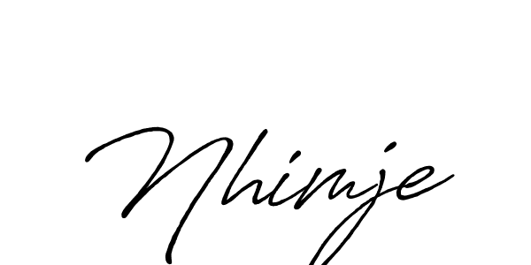 Here are the top 10 professional signature styles for the name Nhimje. These are the best autograph styles you can use for your name. Nhimje signature style 7 images and pictures png