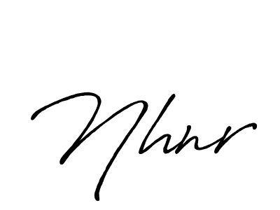 How to make Nhnr signature? Antro_Vectra_Bolder is a professional autograph style. Create handwritten signature for Nhnr name. Nhnr signature style 7 images and pictures png