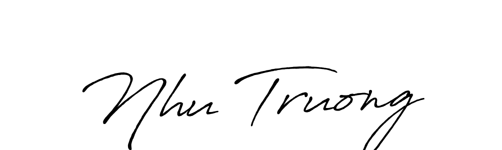 Antro_Vectra_Bolder is a professional signature style that is perfect for those who want to add a touch of class to their signature. It is also a great choice for those who want to make their signature more unique. Get Nhu Truong name to fancy signature for free. Nhu Truong signature style 7 images and pictures png