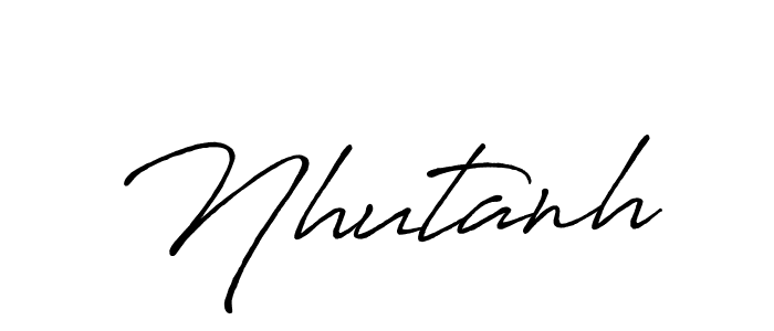 Also we have Nhutanh name is the best signature style. Create professional handwritten signature collection using Antro_Vectra_Bolder autograph style. Nhutanh signature style 7 images and pictures png