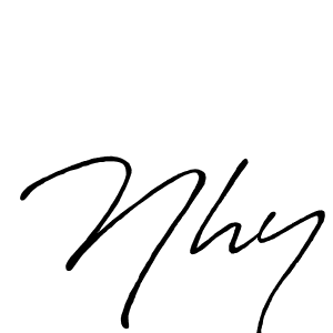 Also You can easily find your signature by using the search form. We will create Nhy name handwritten signature images for you free of cost using Antro_Vectra_Bolder sign style. Nhy signature style 7 images and pictures png
