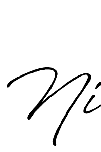 How to make Ni signature? Antro_Vectra_Bolder is a professional autograph style. Create handwritten signature for Ni name. Ni signature style 7 images and pictures png