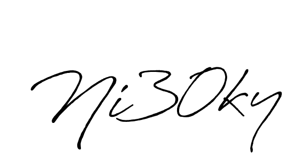 Make a beautiful signature design for name Ni30ky. Use this online signature maker to create a handwritten signature for free. Ni30ky signature style 7 images and pictures png