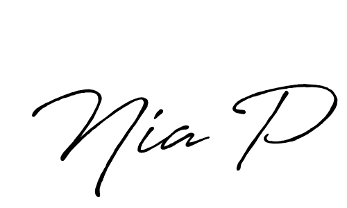 Once you've used our free online signature maker to create your best signature Antro_Vectra_Bolder style, it's time to enjoy all of the benefits that Nia P name signing documents. Nia P signature style 7 images and pictures png