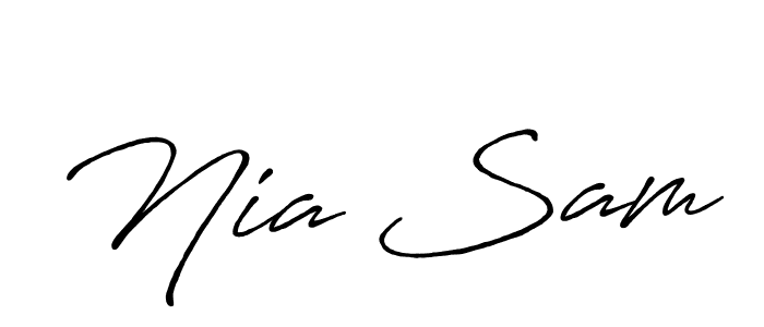 It looks lik you need a new signature style for name Nia Sam. Design unique handwritten (Antro_Vectra_Bolder) signature with our free signature maker in just a few clicks. Nia Sam signature style 7 images and pictures png