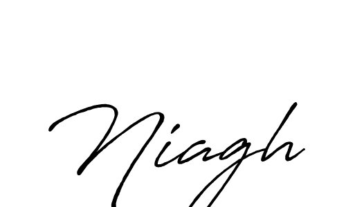 Make a beautiful signature design for name Niagh. With this signature (Antro_Vectra_Bolder) style, you can create a handwritten signature for free. Niagh signature style 7 images and pictures png