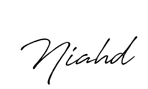 How to make Niahd signature? Antro_Vectra_Bolder is a professional autograph style. Create handwritten signature for Niahd name. Niahd signature style 7 images and pictures png