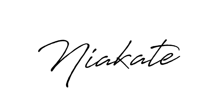 The best way (Antro_Vectra_Bolder) to make a short signature is to pick only two or three words in your name. The name Niakate include a total of six letters. For converting this name. Niakate signature style 7 images and pictures png