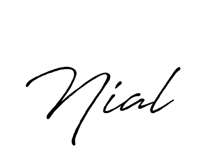 Design your own signature with our free online signature maker. With this signature software, you can create a handwritten (Antro_Vectra_Bolder) signature for name Nial. Nial signature style 7 images and pictures png