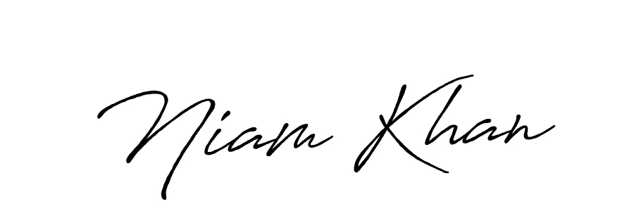 Make a beautiful signature design for name Niam Khan. Use this online signature maker to create a handwritten signature for free. Niam Khan signature style 7 images and pictures png