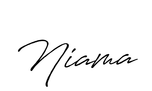 Create a beautiful signature design for name Niama. With this signature (Antro_Vectra_Bolder) fonts, you can make a handwritten signature for free. Niama signature style 7 images and pictures png