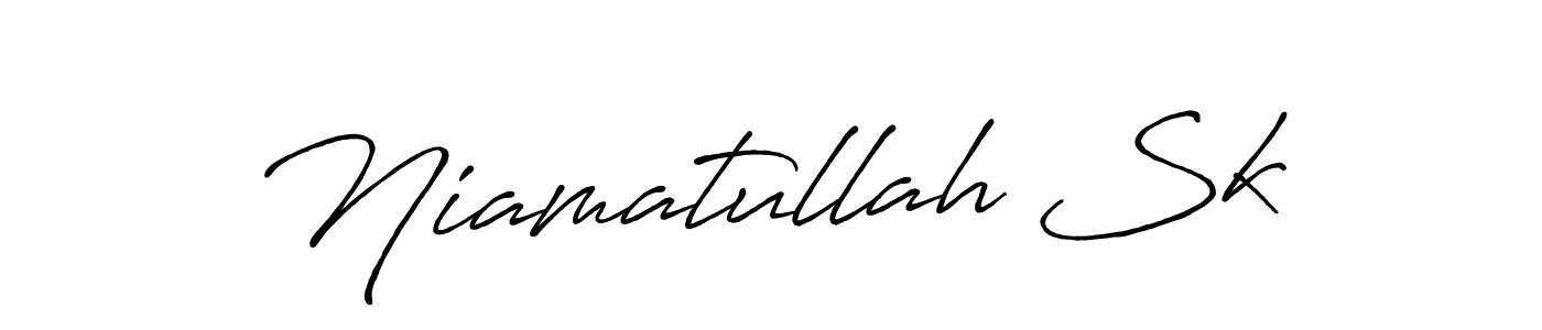 The best way (Antro_Vectra_Bolder) to make a short signature is to pick only two or three words in your name. The name Niamatullah Sk include a total of six letters. For converting this name. Niamatullah Sk signature style 7 images and pictures png