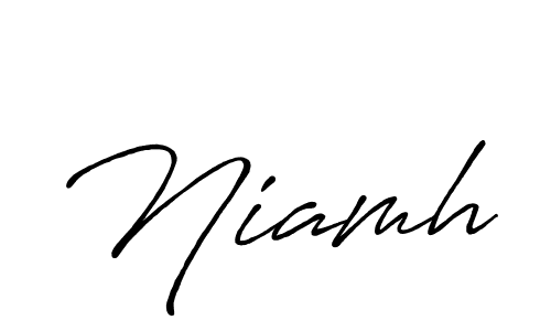 Use a signature maker to create a handwritten signature online. With this signature software, you can design (Antro_Vectra_Bolder) your own signature for name Niamh. Niamh signature style 7 images and pictures png