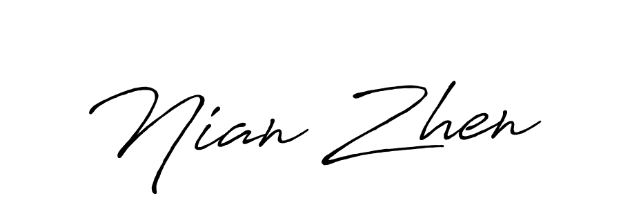 Here are the top 10 professional signature styles for the name Nian Zhen. These are the best autograph styles you can use for your name. Nian Zhen signature style 7 images and pictures png