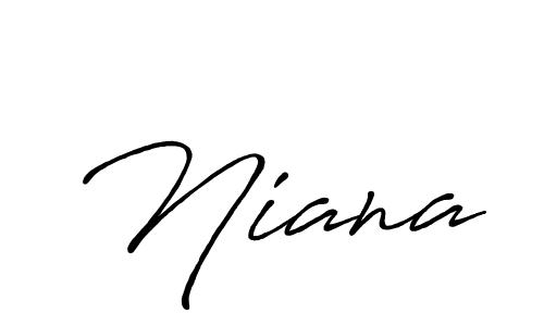 Create a beautiful signature design for name Niana. With this signature (Antro_Vectra_Bolder) fonts, you can make a handwritten signature for free. Niana signature style 7 images and pictures png