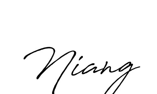 You should practise on your own different ways (Antro_Vectra_Bolder) to write your name (Niang) in signature. don't let someone else do it for you. Niang signature style 7 images and pictures png