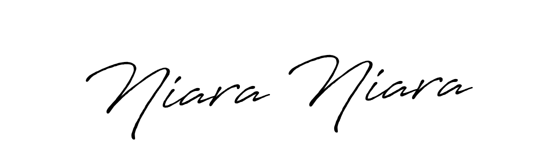 Make a beautiful signature design for name Niara Niara. With this signature (Antro_Vectra_Bolder) style, you can create a handwritten signature for free. Niara Niara signature style 7 images and pictures png