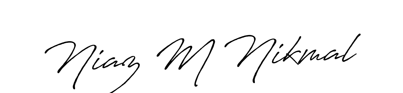 How to Draw Niaz M Nikmal signature style? Antro_Vectra_Bolder is a latest design signature styles for name Niaz M Nikmal. Niaz M Nikmal signature style 7 images and pictures png