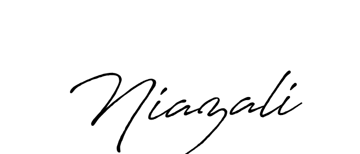 if you are searching for the best signature style for your name Niazali. so please give up your signature search. here we have designed multiple signature styles  using Antro_Vectra_Bolder. Niazali signature style 7 images and pictures png