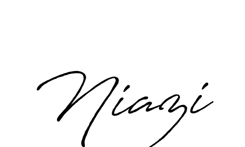 How to make Niazi signature? Antro_Vectra_Bolder is a professional autograph style. Create handwritten signature for Niazi name. Niazi signature style 7 images and pictures png
