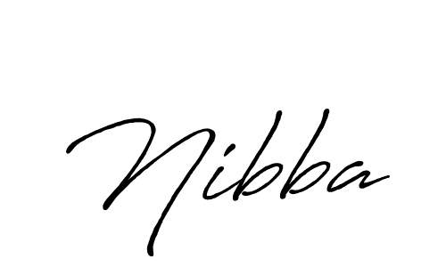 Design your own signature with our free online signature maker. With this signature software, you can create a handwritten (Antro_Vectra_Bolder) signature for name Nibba. Nibba signature style 7 images and pictures png