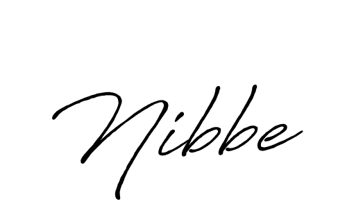 Create a beautiful signature design for name Nibbe. With this signature (Antro_Vectra_Bolder) fonts, you can make a handwritten signature for free. Nibbe signature style 7 images and pictures png
