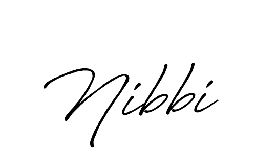 Use a signature maker to create a handwritten signature online. With this signature software, you can design (Antro_Vectra_Bolder) your own signature for name Nibbi. Nibbi signature style 7 images and pictures png