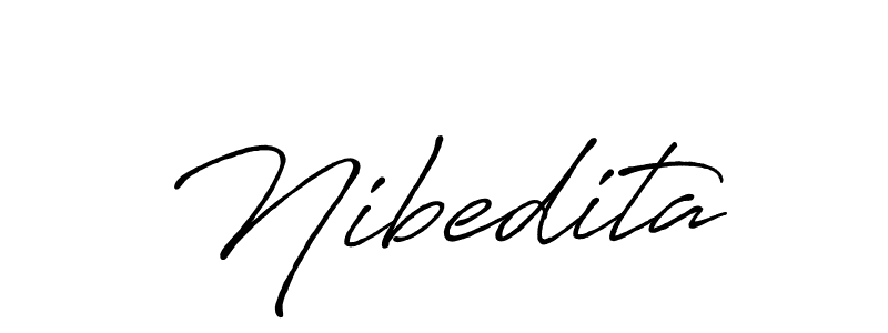 if you are searching for the best signature style for your name Nibedita. so please give up your signature search. here we have designed multiple signature styles  using Antro_Vectra_Bolder. Nibedita signature style 7 images and pictures png