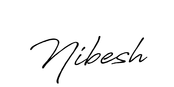 Also we have Nibesh name is the best signature style. Create professional handwritten signature collection using Antro_Vectra_Bolder autograph style. Nibesh signature style 7 images and pictures png