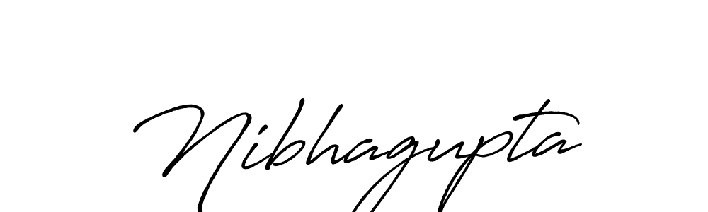 Nibhagupta stylish signature style. Best Handwritten Sign (Antro_Vectra_Bolder) for my name. Handwritten Signature Collection Ideas for my name Nibhagupta. Nibhagupta signature style 7 images and pictures png