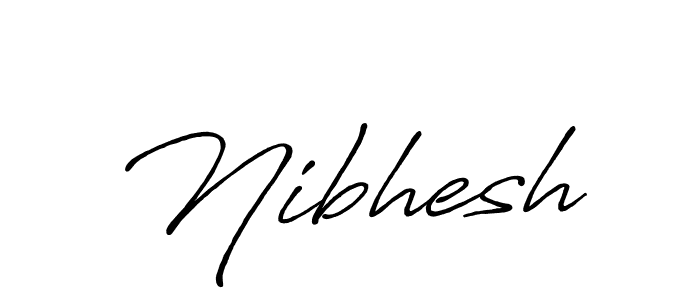 if you are searching for the best signature style for your name Nibhesh. so please give up your signature search. here we have designed multiple signature styles  using Antro_Vectra_Bolder. Nibhesh signature style 7 images and pictures png