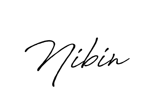 You should practise on your own different ways (Antro_Vectra_Bolder) to write your name (Nibin) in signature. don't let someone else do it for you. Nibin signature style 7 images and pictures png