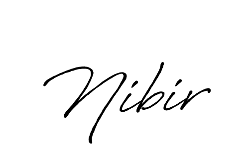 How to make Nibir signature? Antro_Vectra_Bolder is a professional autograph style. Create handwritten signature for Nibir name. Nibir signature style 7 images and pictures png