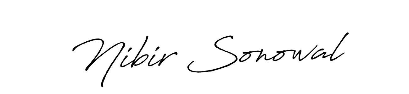 The best way (Antro_Vectra_Bolder) to make a short signature is to pick only two or three words in your name. The name Nibir Sonowal include a total of six letters. For converting this name. Nibir Sonowal signature style 7 images and pictures png