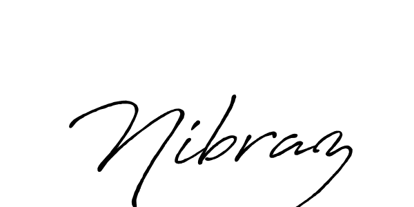 Make a beautiful signature design for name Nibraz. With this signature (Antro_Vectra_Bolder) style, you can create a handwritten signature for free. Nibraz signature style 7 images and pictures png