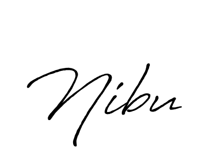 Similarly Antro_Vectra_Bolder is the best handwritten signature design. Signature creator online .You can use it as an online autograph creator for name Nibu. Nibu signature style 7 images and pictures png