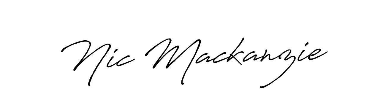 Design your own signature with our free online signature maker. With this signature software, you can create a handwritten (Antro_Vectra_Bolder) signature for name Nic Mackanzie. Nic Mackanzie signature style 7 images and pictures png