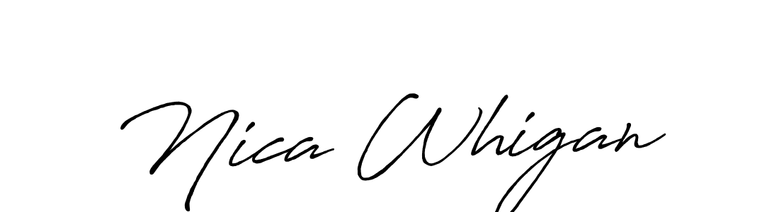 See photos of Nica Whigan official signature by Spectra . Check more albums & portfolios. Read reviews & check more about Antro_Vectra_Bolder font. Nica Whigan signature style 7 images and pictures png