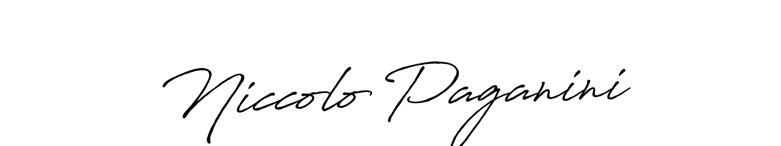 Create a beautiful signature design for name Niccolo Paganini. With this signature (Antro_Vectra_Bolder) fonts, you can make a handwritten signature for free. Niccolo Paganini signature style 7 images and pictures png