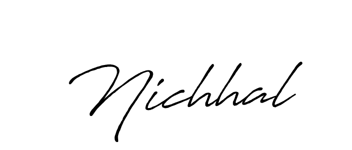 Make a short Nichhal signature style. Manage your documents anywhere anytime using Antro_Vectra_Bolder. Create and add eSignatures, submit forms, share and send files easily. Nichhal signature style 7 images and pictures png