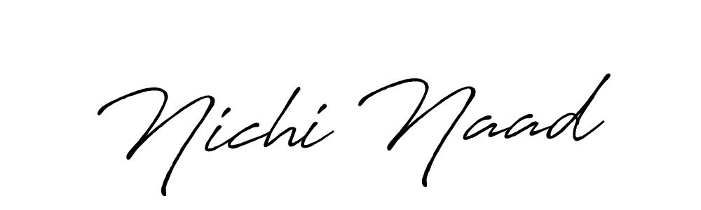 if you are searching for the best signature style for your name Nichi Naad. so please give up your signature search. here we have designed multiple signature styles  using Antro_Vectra_Bolder. Nichi Naad signature style 7 images and pictures png