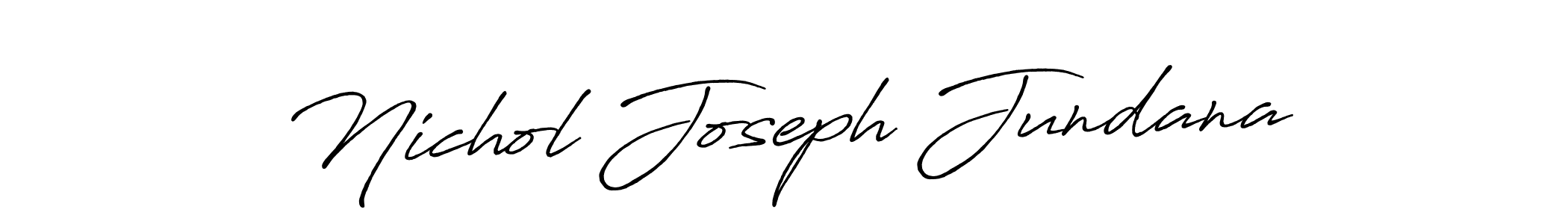 How to make Nichol Joseph Jundana signature? Antro_Vectra_Bolder is a professional autograph style. Create handwritten signature for Nichol Joseph Jundana name. Nichol Joseph Jundana signature style 7 images and pictures png
