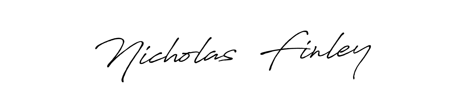 Design your own signature with our free online signature maker. With this signature software, you can create a handwritten (Antro_Vectra_Bolder) signature for name Nicholas  Finley. Nicholas  Finley signature style 7 images and pictures png