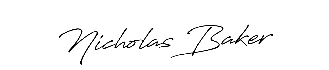 Make a short Nicholas Baker signature style. Manage your documents anywhere anytime using Antro_Vectra_Bolder. Create and add eSignatures, submit forms, share and send files easily. Nicholas Baker signature style 7 images and pictures png