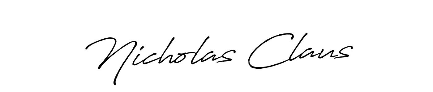 Also we have Nicholas Claus name is the best signature style. Create professional handwritten signature collection using Antro_Vectra_Bolder autograph style. Nicholas Claus signature style 7 images and pictures png
