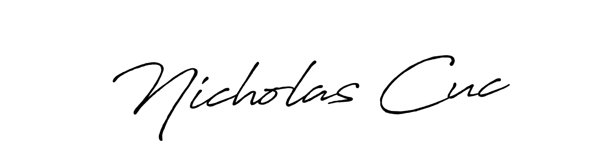 if you are searching for the best signature style for your name Nicholas Cuc. so please give up your signature search. here we have designed multiple signature styles  using Antro_Vectra_Bolder. Nicholas Cuc signature style 7 images and pictures png